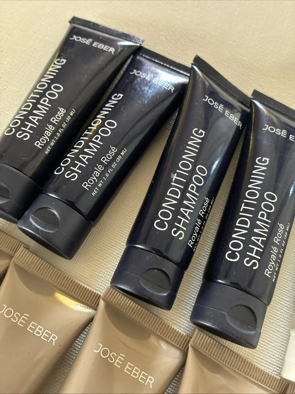 José Eber Men's Grooming Set of 16 Travel Size Lotions Shampoos Conditioners